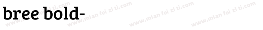 bree bold字体转换